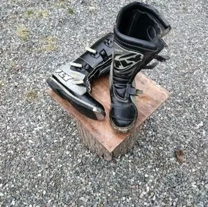Gly 808 motorcycle racing boots Fly Racing Youth Maverik Boots Black Size 1 - Durable  main image 4